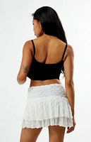 Your Favorite Layered Lace Mini Skirt