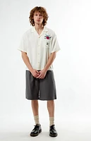 The Met x PacSun Bouquet Cropped Camp Shirt
