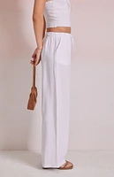 Beverly and Beck Linen Pull-On Pants