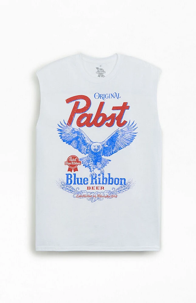 Ripple Junction Pabts Blue Ribbon Cutoff Tank Top