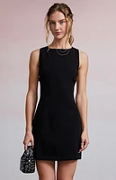 Third Charm Riley Buckle Denim Mini Dress