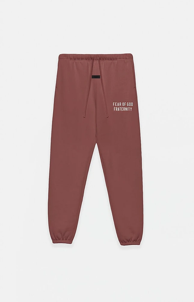 Fear of God Essentials Kids Crimson Heavy Fleece Sweatpants