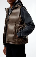 Pacsun Brown Puffer Vest