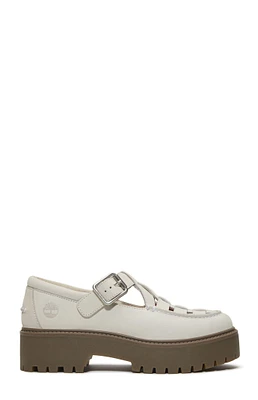 Timberland Women's Natural Nubuck Stone Street Buckle Mary Jane Shoes