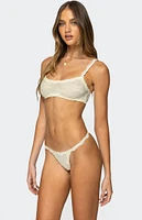 Edikted Livvy Sheer Lace Scoop Bralette