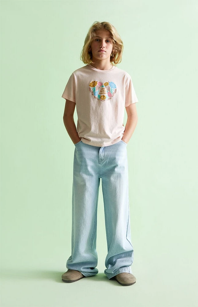 PacSun Kids Light Indigo Baggy Jeans