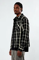 PacSun Cropped Plaid Flannel Shirt