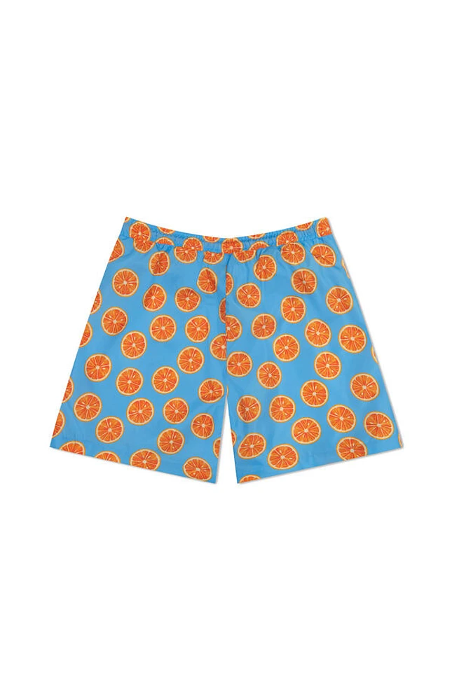 Zack Orange Slice Aop 5" Swim Trunks