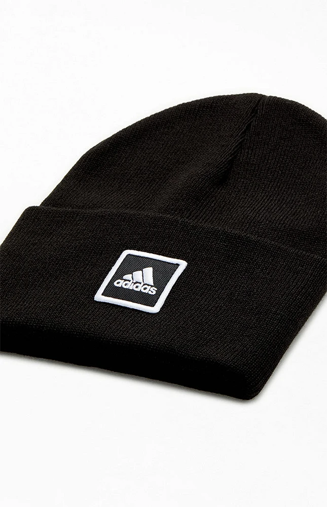 adidas Black Wide Cuff Beanie