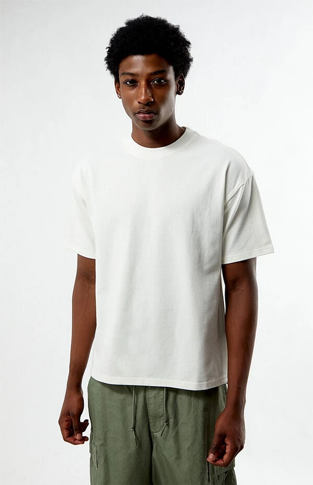 Pacsun Cream Textured T-Shirt