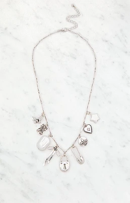 LA Hearts Trinity Charm Necklace