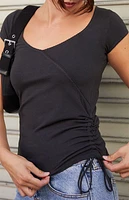 John Galt Black Starla Top