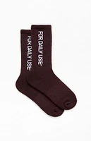 Bricks & Wood For Daily Use Crew Socks