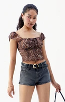 PacSun Black '70s Cutoff Micro Denim Shorts