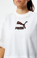 Classics Cat Logo Cropped T-Shirt
