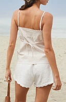 John Galt Pink & White Plaid Edith Tank Top