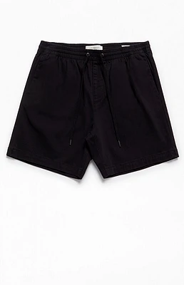 PacSun Black Twill Volley Shorts