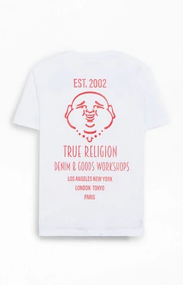 True Religion Raised Buddha Paint T-Shirt