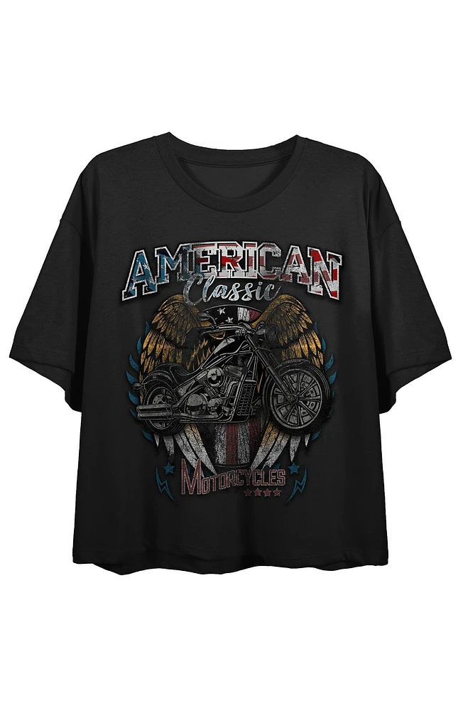 Hi-Octane Customs Motorcycles Cropped T-Shirt