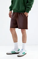 PacSun Brown Acid Wash Sweat Shorts