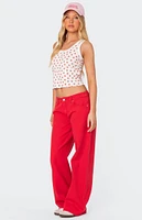 Edikted Berry Cool Printed Tank Top