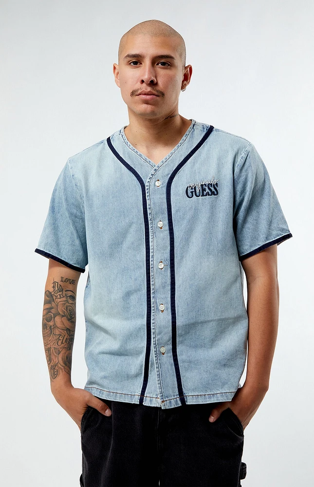 Guess Originals Denim Baseball Shirt