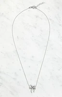 John Galt Silver Bow Necklace