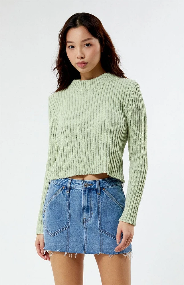 Glamorous Cropped Knit Sweater