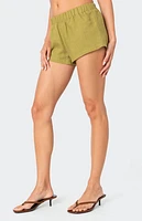 Edikted Arden Linen Look Shorts