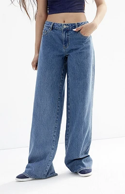 PacSun Casey Medium Wash Low Rise Baggy Jeans