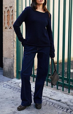 John Galt Blue Knit Sweater