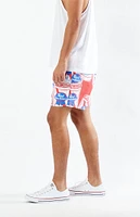 Pabst Blue Ribbon 5" Swim Trunks