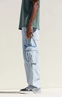 PacSun Light Indigo Baggy Cargo Jeans