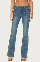 Edikted Mattea Low Rise Flared Jeans