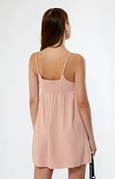 LA Hearts Linen Mini Dress