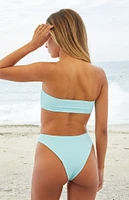 VYB Blue Gianna High Waisted Bikini Bottom