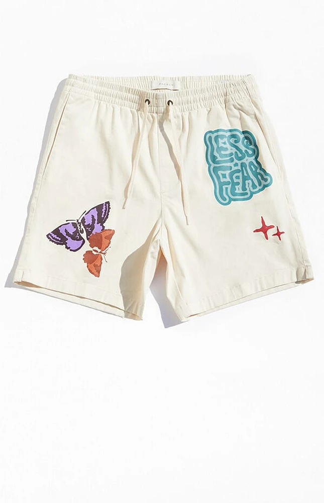 Pacsun Less Fear Printed Volley Shorts
