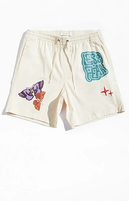 PacSun Less Fear Printed Volley Shorts