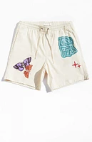 PacSun Less Fear Printed Volley Shorts