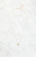 LA Hearts H Initial 14K Gold Plated Necklace
