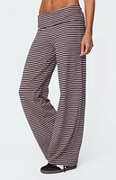 Edikted Lilah Striped Fold Over Pants