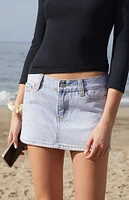 John Galt Light Indigo Malia Denim Mini Skirt