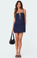 Edikted Whimsy Ribbon Mini Dress