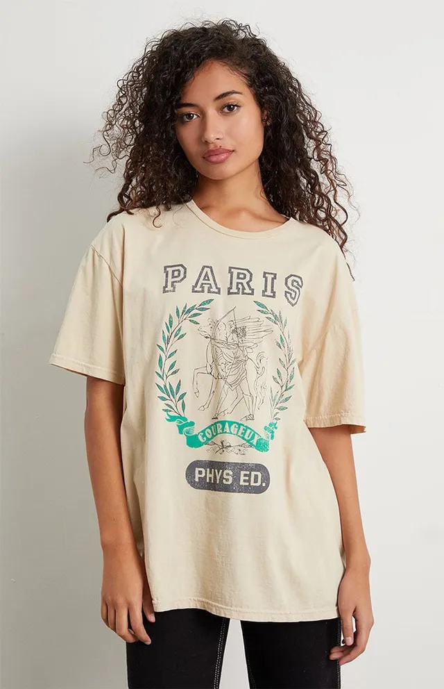 Golden Hour Paris France Oversized T-Shirt