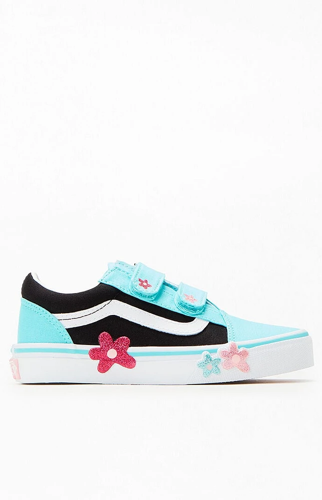 Vans Kids Flower Old Skool V Glitter Shoes