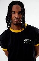 FORD Black Ringer T-Shirt