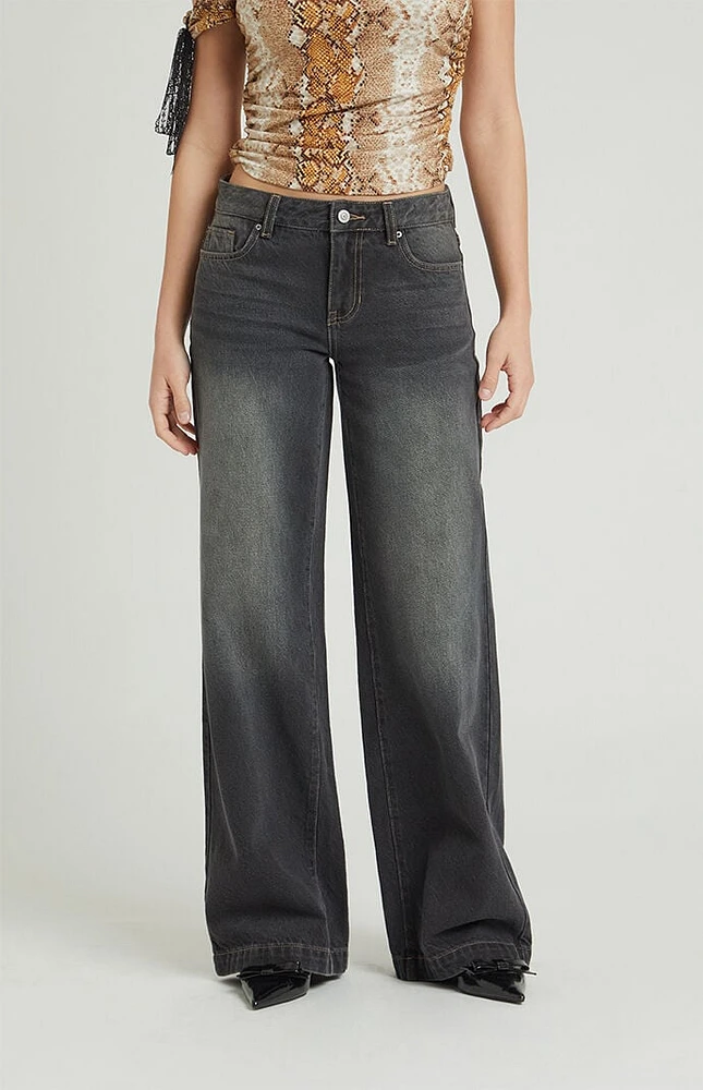 PacSun Casey Black Low Rise Baggy Jeans