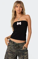 Edikted Bow Patch Tube Top