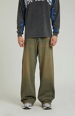 Pacsun Medium Indigo Tinted Extreme Baggy Jeans
