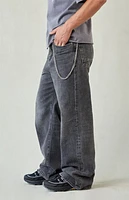 Pacsun Blake Chain Extreme Baggy Jeans Gray